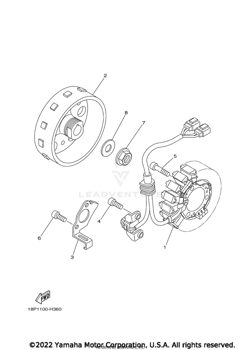 YFZ450R Flywheel Rastrelli Racing