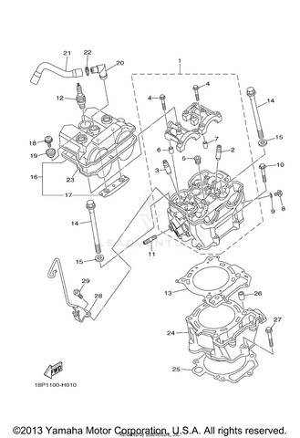 YFZ450R OEM Cylinder